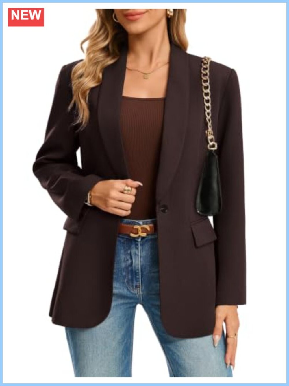 Business Casual Blazer for Women | Fall Work Office Suit Jacket